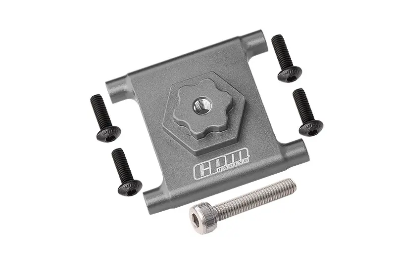Losi 1/10 Lasernut U4 Tenacity Los03028 Aluminium Spare Tire Mount - 6Pc Set Gray Silver 1