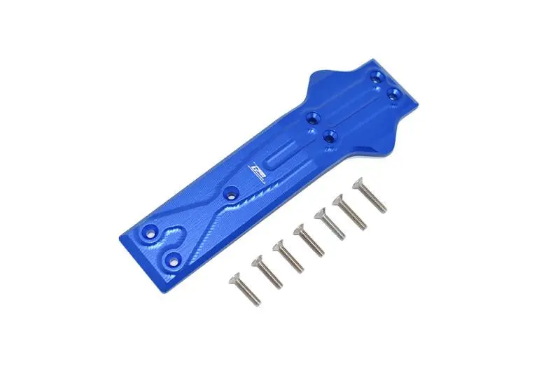 Losi 1/10 Rock Rey 4Wd Rock Racer (Los03009) Aluminum Front Chassis Protection Plate - 8Pc Set Blue 1