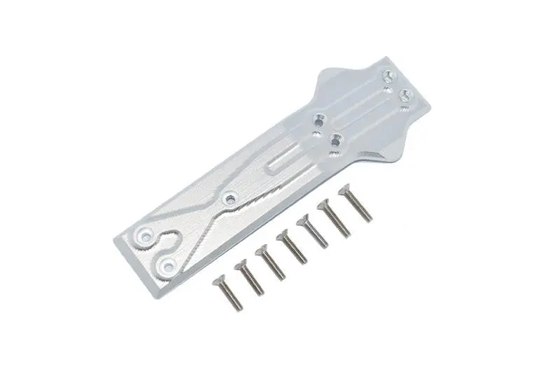 Losi 1/10 Rock Rey 4Wd Rock Racer (Los03009) Aluminum Front Chassis Protection Plate - 8Pc Set Silver 1