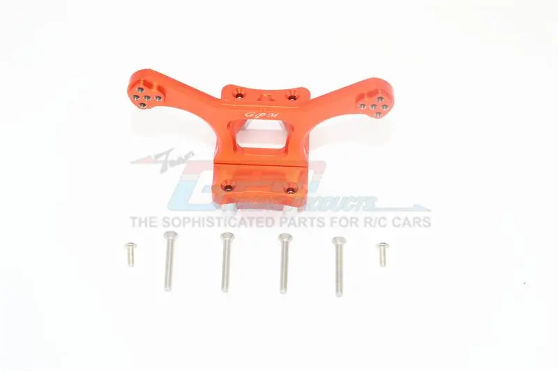 Losi 1/10 Rock Rey 4Wd Rock Racer (Los03009) Aluminum Front Shock Tower - 1Pc Set Orange 1