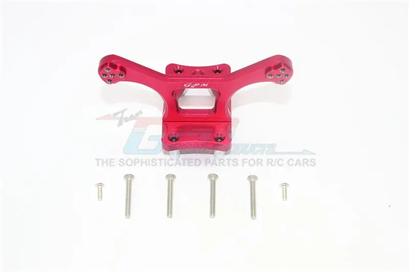 Losi 1/10 Rock Rey 4Wd Rock Racer (Los03009) Aluminum Front Shock Tower - 1Pc Set Red 1