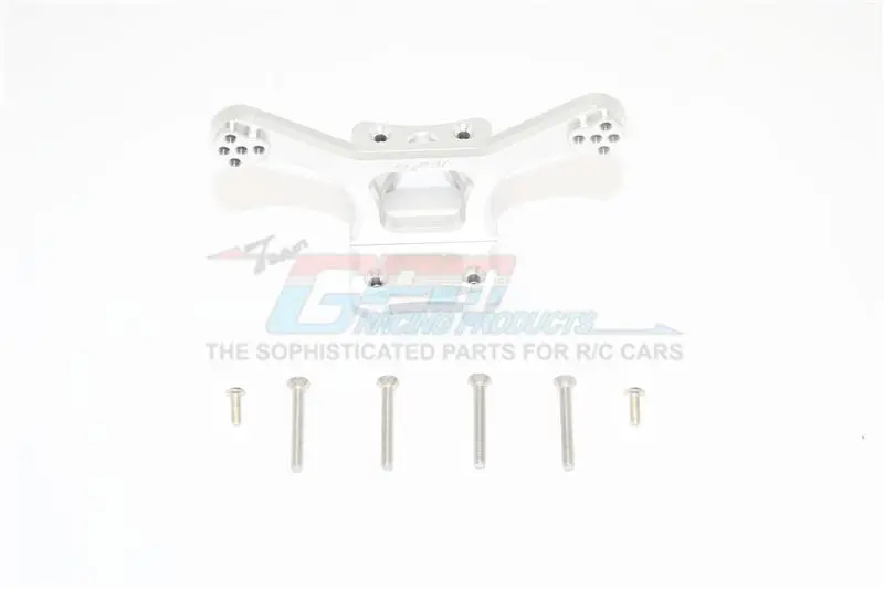 Losi 1/10 Rock Rey 4Wd Rock Racer (Los03009) Aluminum Front Shock Tower - 1Pc Set Silver 1