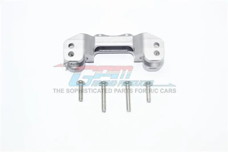 Losi 1/10 Rock Rey 4Wd Rock Racer (Los03009) Aluminum Front Upper Mount For Upper Arm Links - 1Pc Set Gray Silver 1