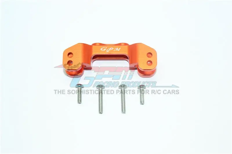 Losi 1/10 Rock Rey 4Wd Rock Racer (Los03009) Aluminum Front Upper Mount For Upper Arm Links - 1Pc Set Orange 1