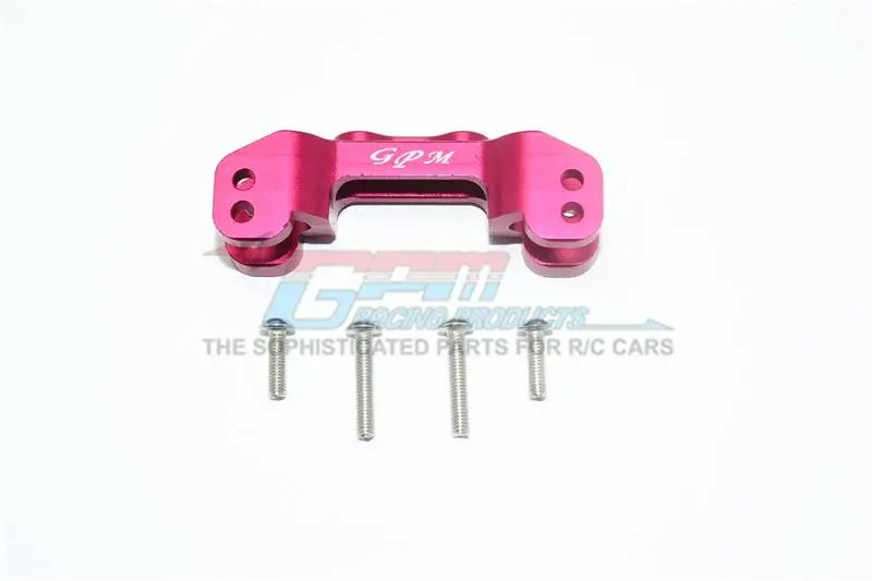 Losi 1/10 Rock Rey 4Wd Rock Racer (Los03009) Aluminum Front Upper Mount For Upper Arm Links - 1Pc Set Red 1