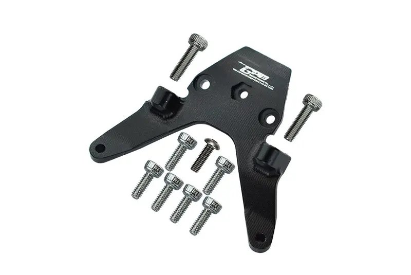Losi 1/18 Mini-T 2.0 2Wd Stadium Truck Aluminum Front Bulkhead - 1Pc Set Black 1
