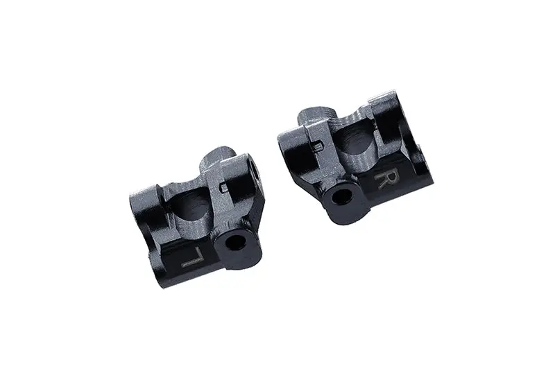 Losi 1/18 Mini-T 2.0 2Wd Stadium Truck Aluminum Front C-Hubs - 2Pc Set Black 1