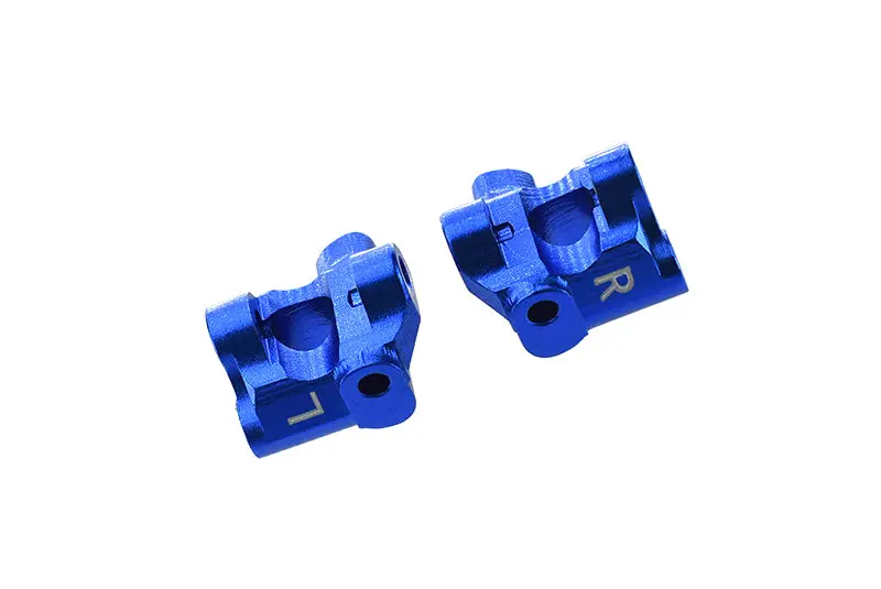 Losi 1/18 Mini-T 2.0 2Wd Stadium Truck Aluminum Front C-Hubs - 2Pc Set Blue 1