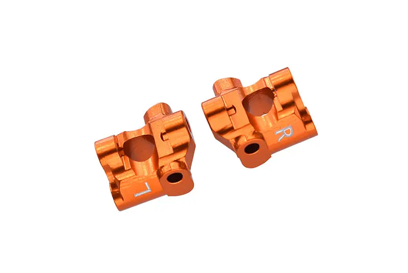 Losi 1/18 Mini-T 2.0 2Wd Stadium Truck Aluminum Front C-Hubs - 2Pc Set Orange 1
