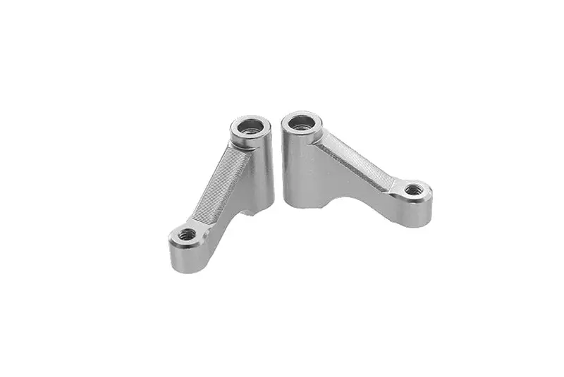 Losi 1/18 Mini-T 2.0 2Wd Stadium Truck Aluminum Front Chassis Brace - 2Pc Set Silver 1