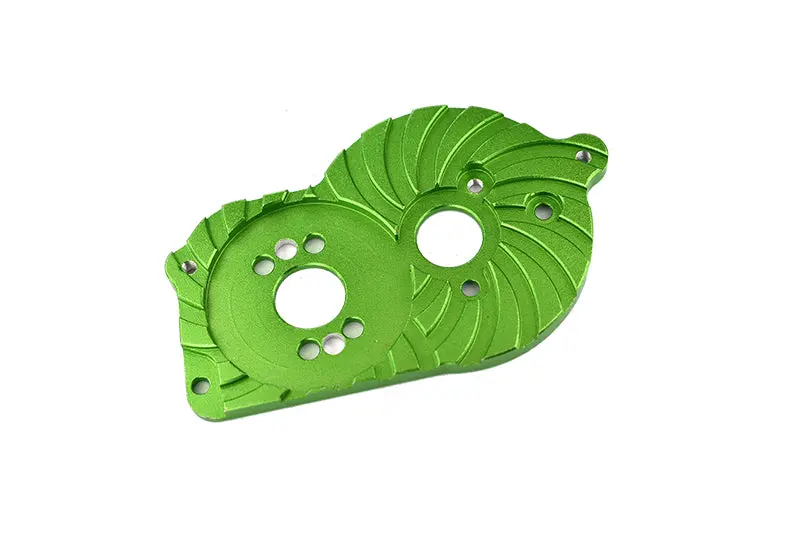 Losi 1/18 Mini-T 2.0 2Wd Stadium Truck Aluminum Motor Mount Plate With Heat Sink Fins - 1Pc Set Green 1