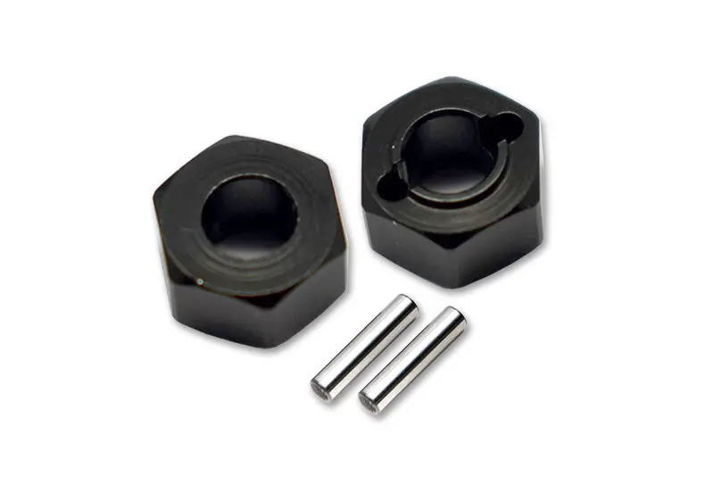 Losi 1/18 Mini-T 2.0 2Wd Stadium Truck Aluminum Rear Wheel Hex Adapters 5Mm Thick - 4Pc Set Black 1