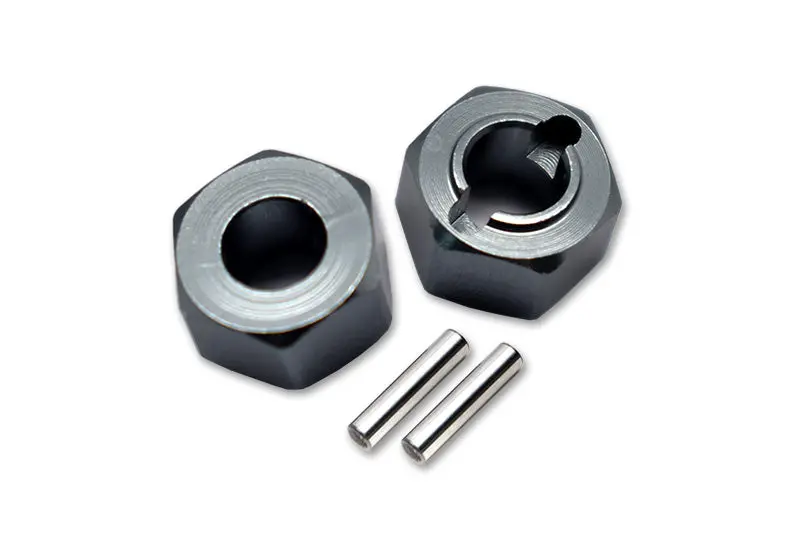 Losi 1/18 Mini-T 2.0 2Wd Stadium Truck Aluminum Rear Wheel Hex Adapters 5Mm Thick - 4Pc Set Gray Silver 1