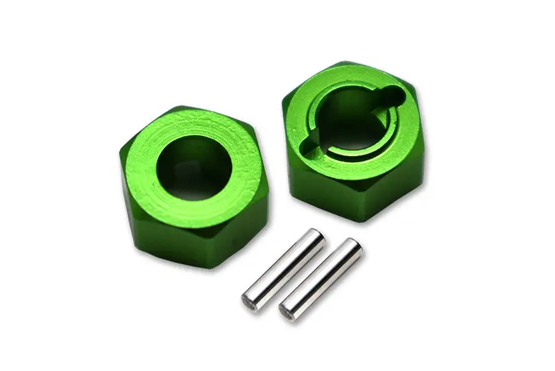 Losi 1/18 Mini-T 2.0 2Wd Stadium Truck Aluminum Rear Wheel Hex Adapters 5Mm Thick - 4Pc Set Green 1