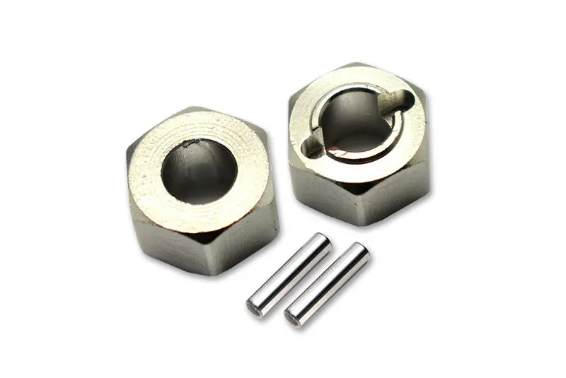 Losi 1/18 Mini-T 2.0 2Wd Stadium Truck Aluminum Rear Wheel Hex Adapters 5Mm Thick - 4Pc Set Silver 1