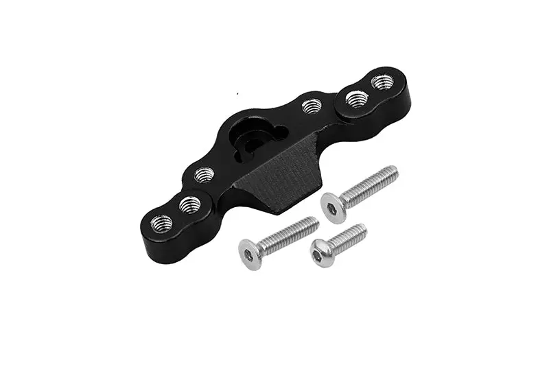 Losi 1/18 Mini-T 2.0 2Wd Stadium Truck Aluminum Stabilizing Mount For Front Upper Arm Tie Rods - 1Pc Set Black 1