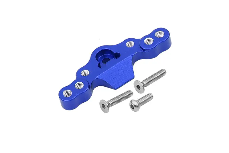 Losi 1/18 Mini-T 2.0 2Wd Stadium Truck Aluminum Stabilizing Mount For Front Upper Arm Tie Rods - 1Pc Set Blue 1