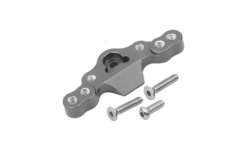 Losi 1/18 Mini-T 2.0 2Wd Stadium Truck Aluminum Stabilizing Mount For Front Upper Arm Tie Rods - 1Pc Set Gray Silver 1