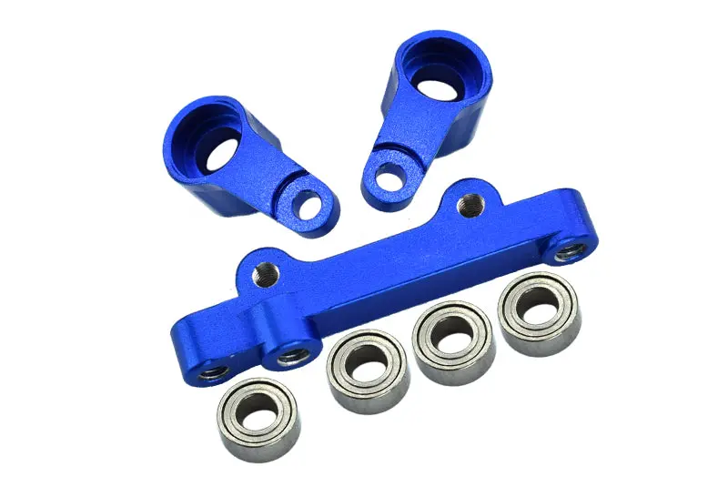 Losi 1/18 Mini-T 2.0 2Wd Stadium Truck Aluminum Steering Assembly - 7Pc Set Blue 1