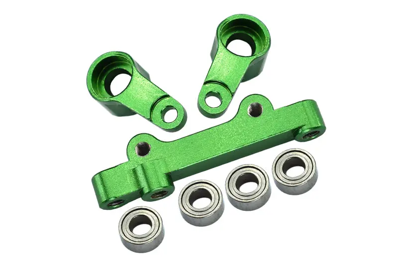 Losi 1/18 Mini-T 2.0 2Wd Stadium Truck Aluminum Steering Assembly - 7Pc Set Green 1