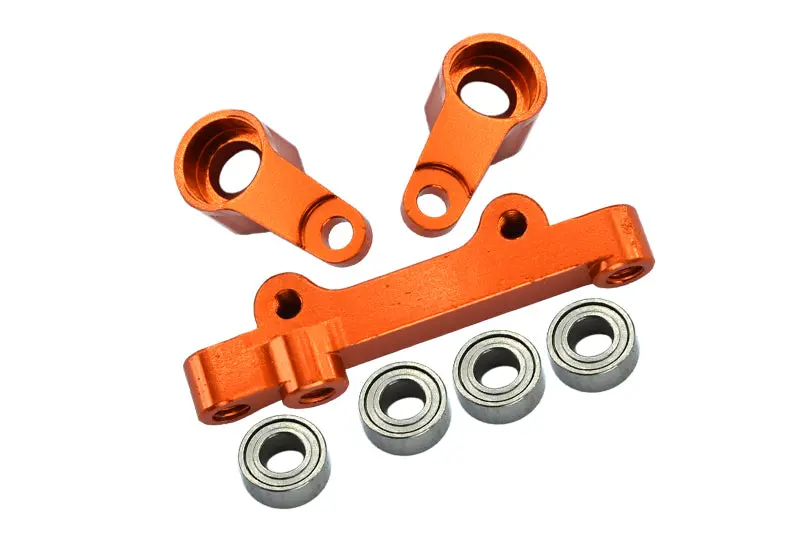 Losi 1/18 Mini-T 2.0 2Wd Stadium Truck Aluminum Steering Assembly - 7Pc Set Orange 1