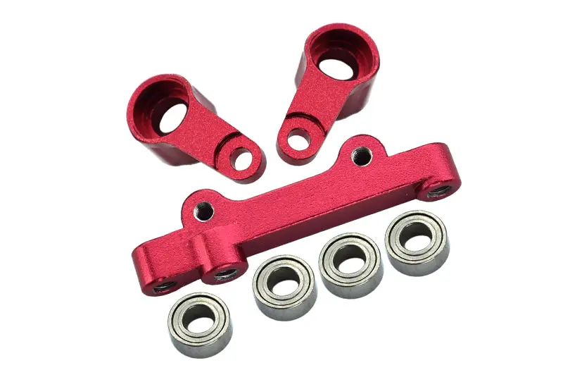 Losi 1/18 Mini-T 2.0 2Wd Stadium Truck Aluminum Steering Assembly - 7Pc Set Red 1