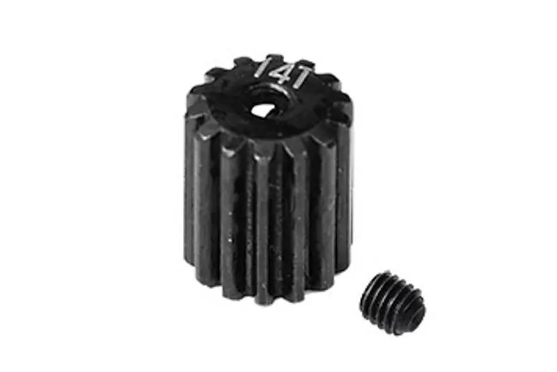 Losi 1/18 Mini-T 2.0 2Wd Stadium Truck Harden Steel #45 14T Pinion Gear - 2Pc Set Black 1