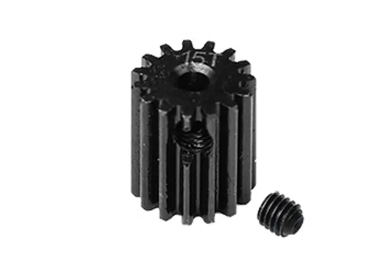Losi 1/18 Mini-T 2.0 2Wd Stadium Truck Harden Steel #45 15T Pinion Gear - 2Pc Set Black 1