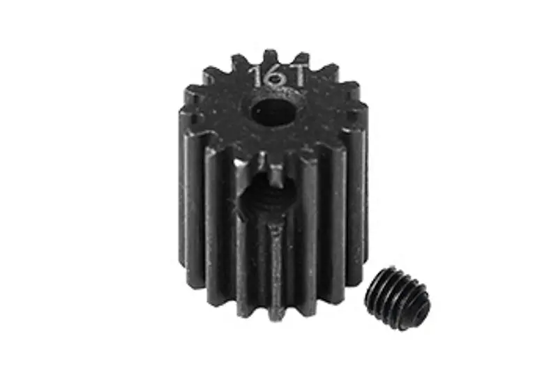 Losi 1/18 Mini-T 2.0 2Wd Stadium Truck Harden Steel #45 16T Pinion Gear - 2Pc Set Black 1