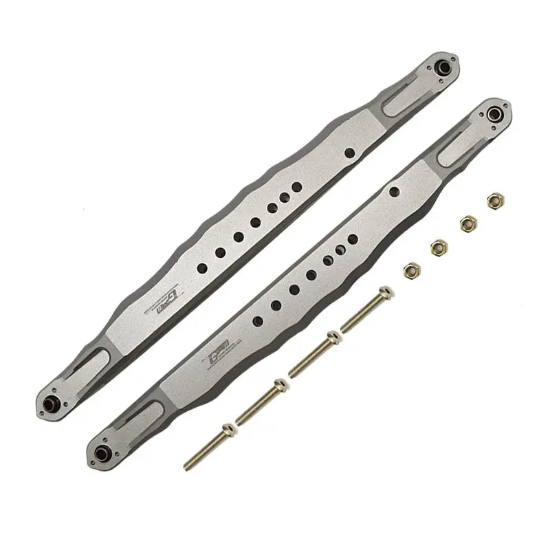 Losi 1/6 4Wd Super Baja Rey 2.0 Los05021 Aluminum Rear Lower Trailing Arms  - 10Pc Set Gray Silver 1