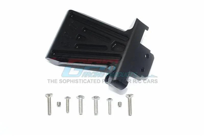 Losi 1/6 Super Baja Rey 4X4 Desert Truck Aluminum Front Bumper Mount - 1Pc Set Black 1