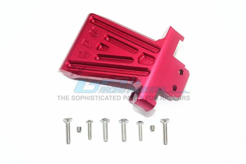 Losi 1/6 Super Baja Rey 4X4 Desert Truck Aluminum Front Bumper Mount - 1Pc Set Red 1
