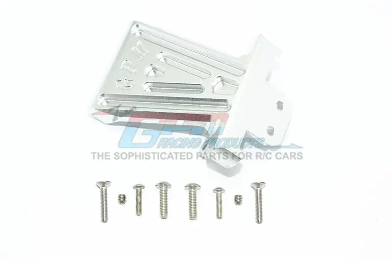 Losi 1/6 Super Baja Rey 4X4 Desert Truck Aluminum Front Bumper Mount - 1Pc Set Silver 1