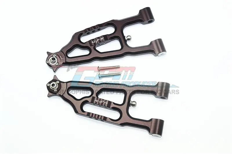 Losi 1/6 Super Baja Rey 4X4 Desert Truck Aluminum Front Lower Suspension Arm - 1Pr Set Brown 1