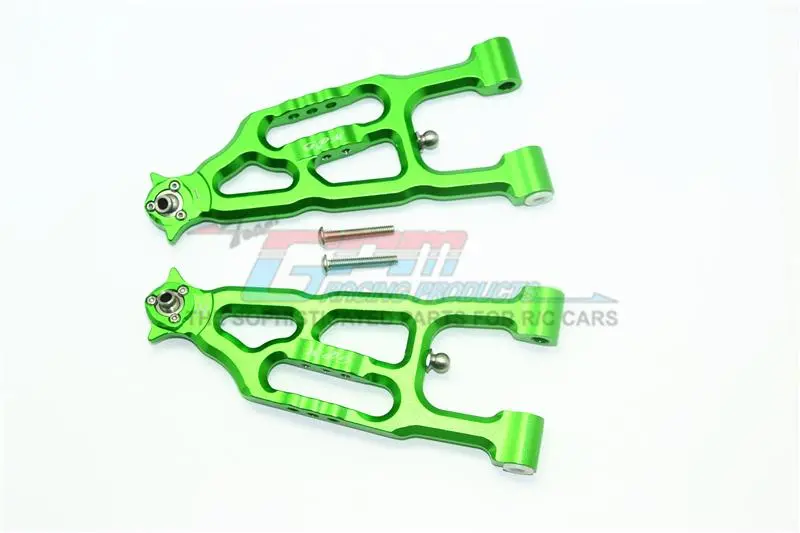 Losi 1/6 Super Baja Rey 4X4 Desert Truck Aluminum Front Lower Suspension Arm - 1Pr Set Green 1