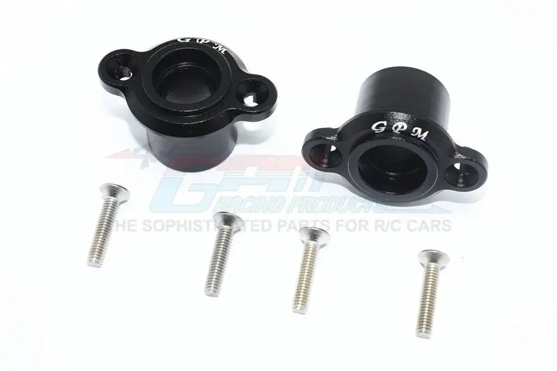Losi 1/6 Super Baja Rey 4X4 Desert Truck Aluminum Rear Axle Adapters - 1Pr Set Black 1