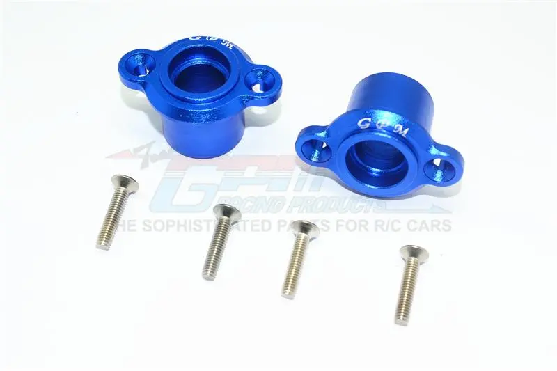Losi 1/6 Super Baja Rey 4X4 Desert Truck Aluminum Rear Axle Adapters - 1Pr Set Blue 1