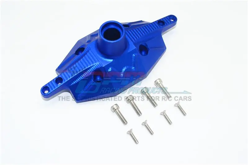 Losi 1/6 Super Baja Rey 4X4 Desert Truck Aluminum Rear Axle Case Cover - 1Pc Set Blue 1