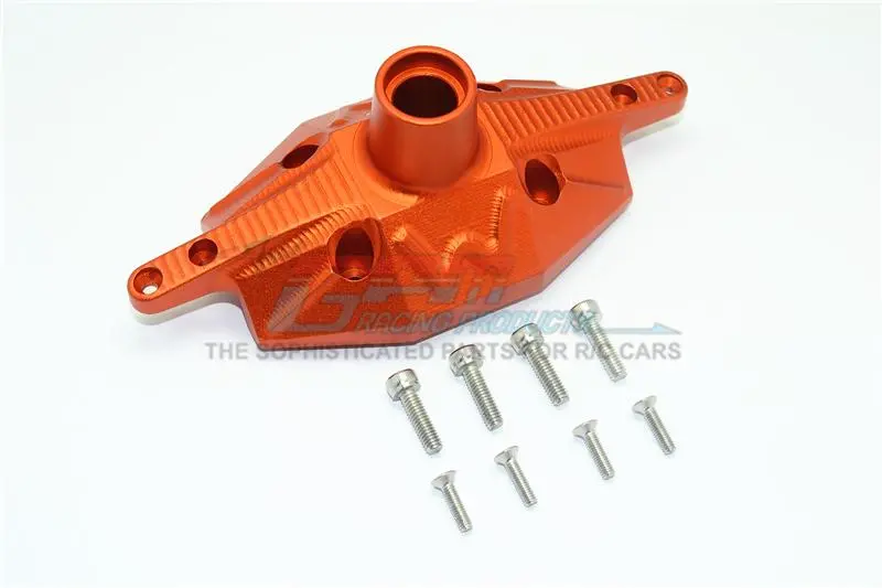 Losi 1/6 Super Baja Rey 4X4 Desert Truck Aluminum Rear Axle Case Cover - 1Pc Set Orange 1