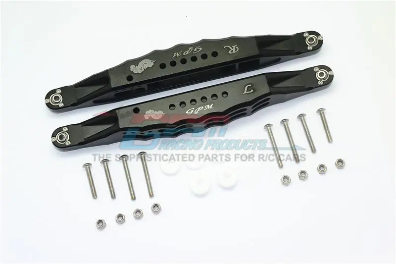 Losi 1/6 Super Baja Rey 4X4 Desert Truck Aluminum Rear Lower Trailing Arms - 1Pr Set Black 1
