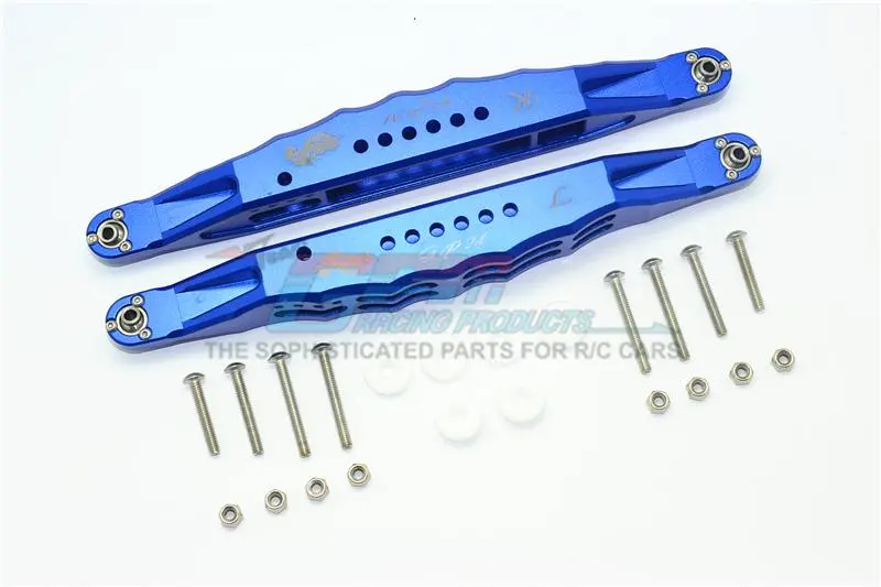 Losi 1/6 Super Baja Rey 4X4 Desert Truck Aluminum Rear Lower Trailing Arms - 1Pr Set Blue 1