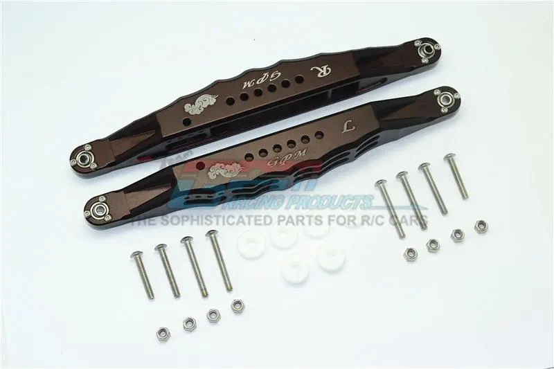 Losi 1/6 Super Baja Rey 4X4 Desert Truck Aluminum Rear Lower Trailing Arms - 1Pr Set Brown 1