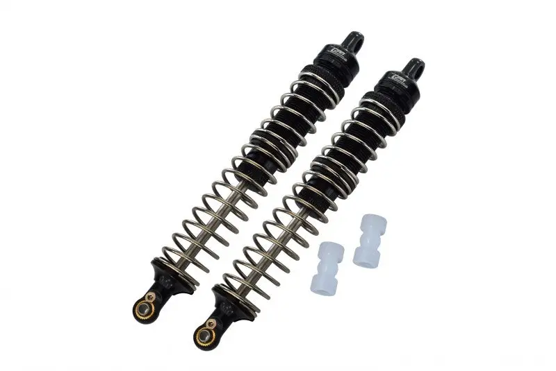 Losi 1/8 Lmt 4Wd Solid Axle Monster Truck Los04022 Aluminum Front Or Rear Adjustable Spring Dampers (130Mm) - 4Pc Set Black 1