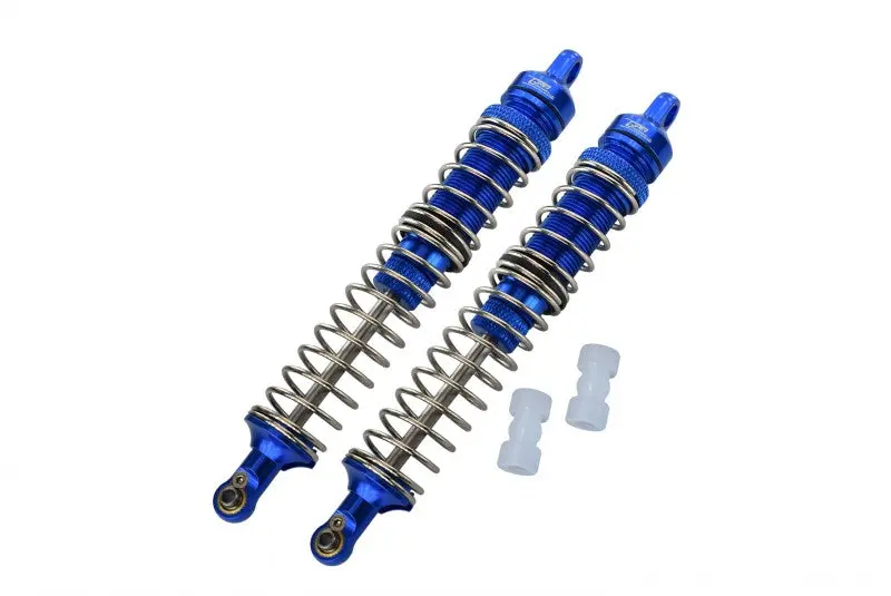 Losi 1/8 Lmt 4Wd Solid Axle Monster Truck Los04022 Aluminum Front Or Rear Adjustable Spring Dampers (130Mm) - 4Pc Set Blue 1