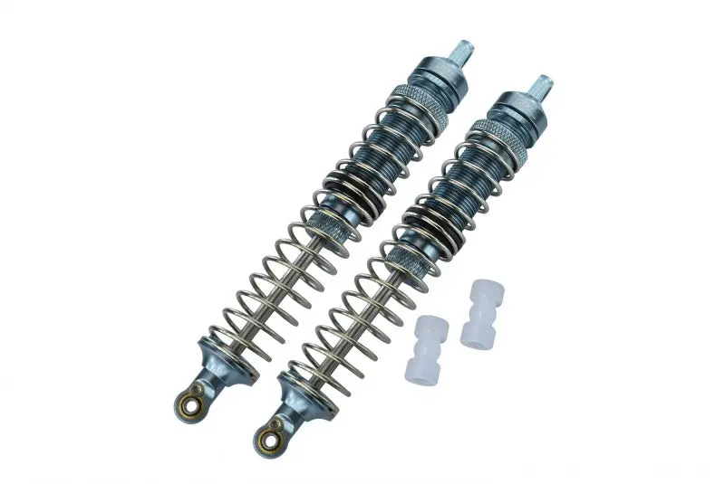 Losi 1/8 Lmt 4Wd Solid Axle Monster Truck Los04022 Aluminum Front Or Rear Adjustable Spring Dampers (130Mm) - 4Pc Set Gray Silver 1