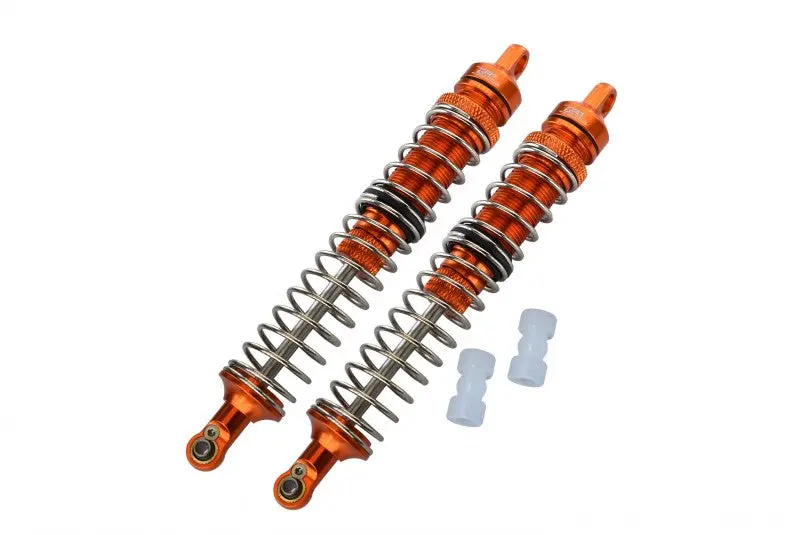 Losi 1/8 Lmt 4Wd Solid Axle Monster Truck Los04022 Aluminum Front Or Rear Adjustable Spring Dampers (130Mm) - 4Pc Set Orange 1