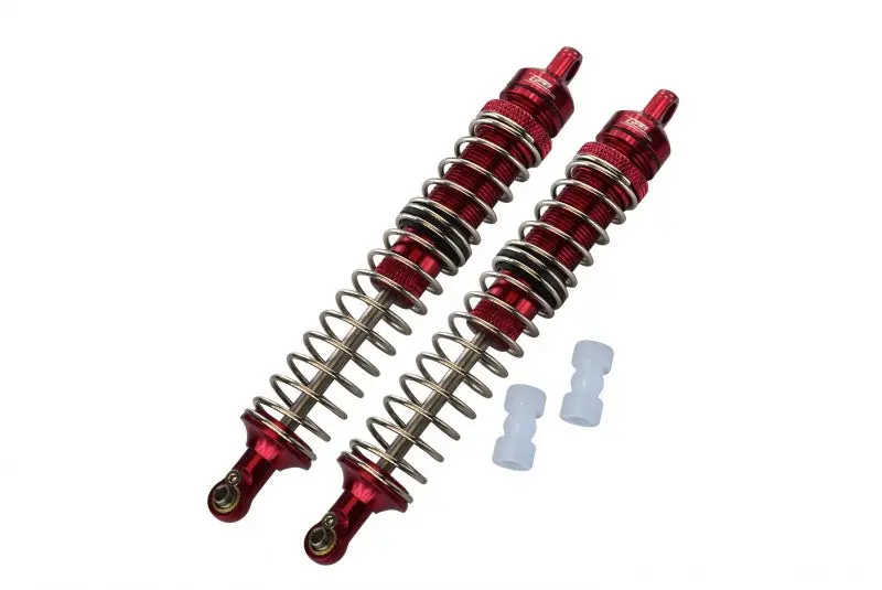 Losi 1/8 Lmt 4Wd Solid Axle Monster Truck Los04022 Aluminum Front Or Rear Adjustable Spring Dampers (130Mm) - 4Pc Set Red 1