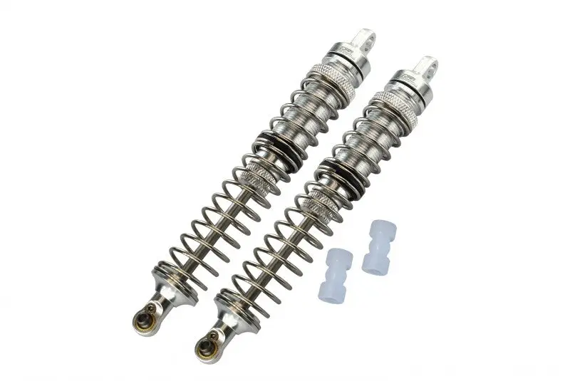 Losi 1/8 Lmt 4Wd Solid Axle Monster Truck Los04022 Aluminum Front Or Rear Adjustable Spring Dampers (130Mm) - 4Pc Set Silver 1
