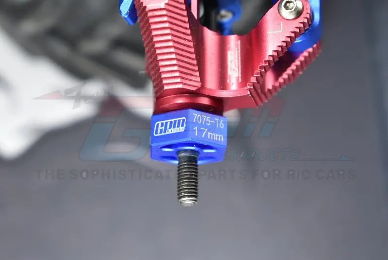 Losi 1/8 Lmt 4Wd Solid Axle Monster Truck Upgrade Parts Aluminum 7075-T6 Hex Adapter (17Mmx8mm) - Black 2