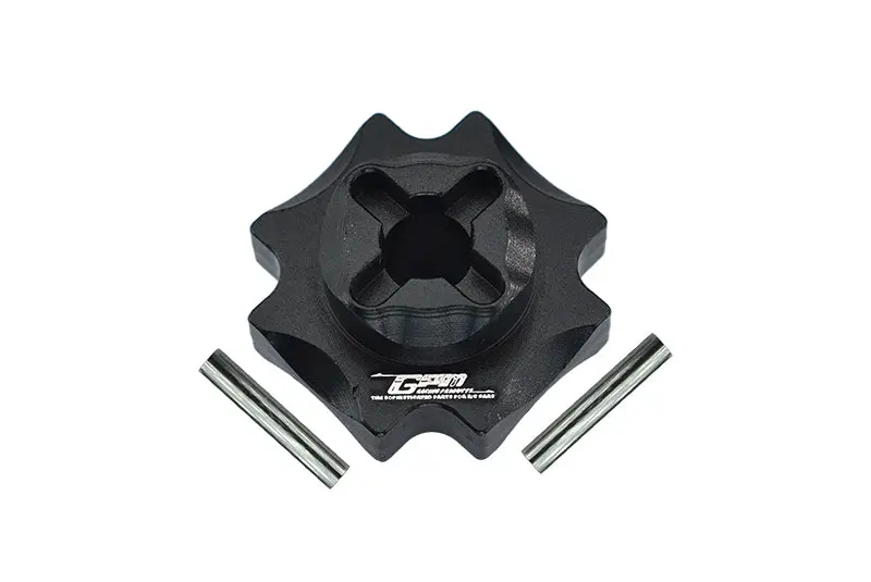 Losi 1/8 Lmt 4Wd Solid Axle Monster Truck Upgrade Parts Aluminum Center Differential Outputs - 3Pc Set Black 1